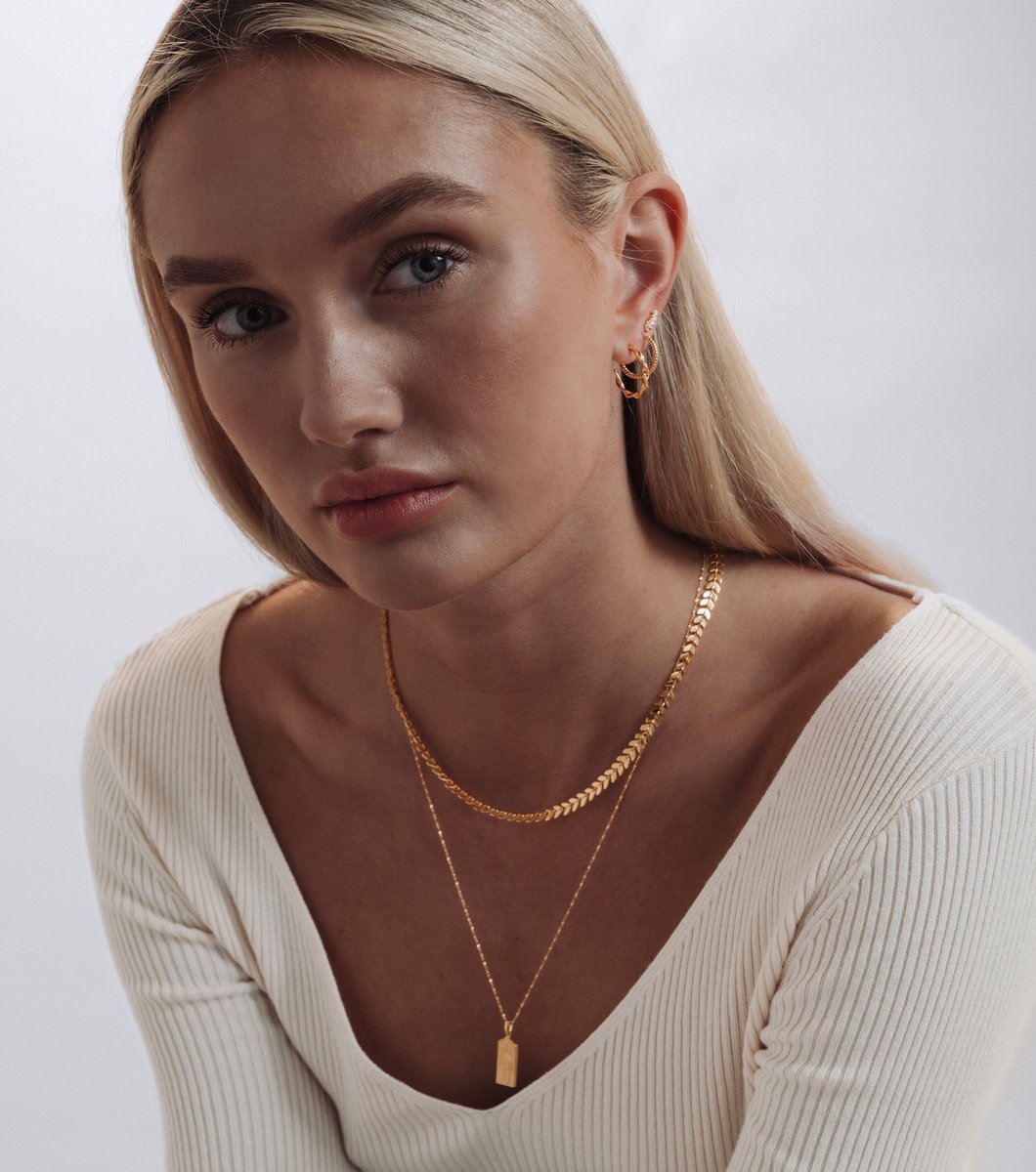 Lucky Coin Keep Dreaming Necklace Gold Syster P